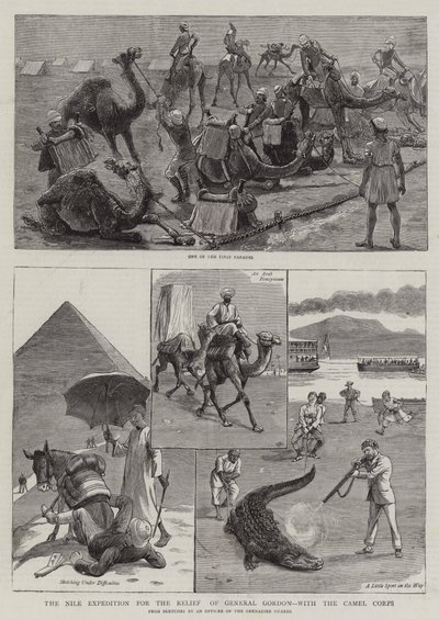 The Nile Expedition for the Relief of General Gordon, with the Camel Corps by William Ralston